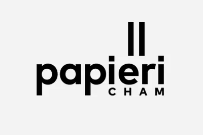 Papieri Cham – Logo Schwarz