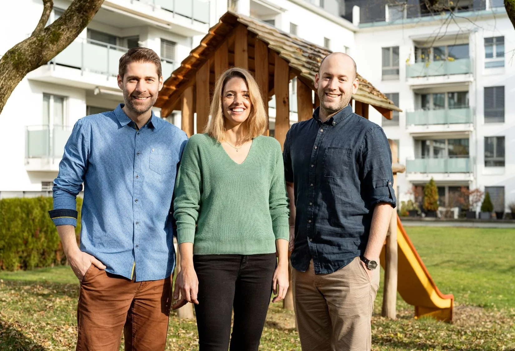 Julie Andermatt und Geschäftspartner